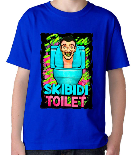Remera Camiseta Algodon Skibidi Toilet En Varios Colores