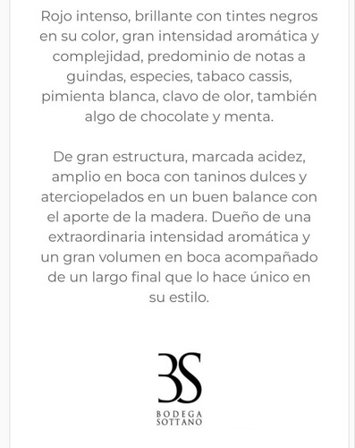 Vino Judas Malbec 750ml Bodega Sottano Alta Gama