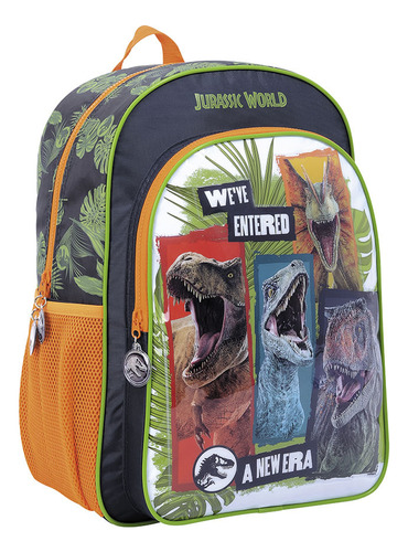 Jurassic world mochila 16 espalda -nueva era Negro