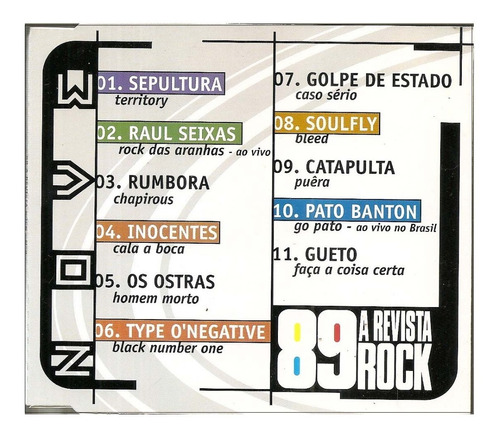 Cd Pato Banton, Gueto, Sepultura - 89 A Revista Do Rock Nº 9