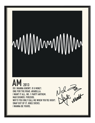 Cuadro Arctic Monkeys Album Music Tracklist Exitos Am