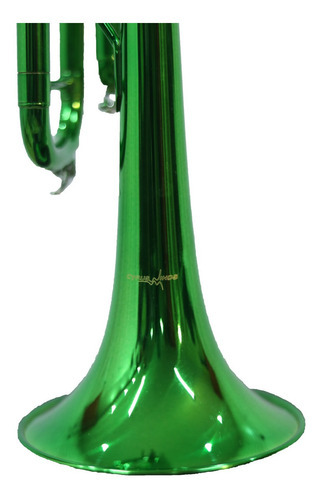 Trompete Bb Green Sib Tone com estojo Cyruswinds 6418grcw