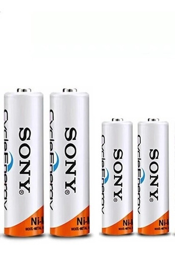 Pila Aaa + Aa Bateria Recargable Sony Blister 4300 Mah 2 Par