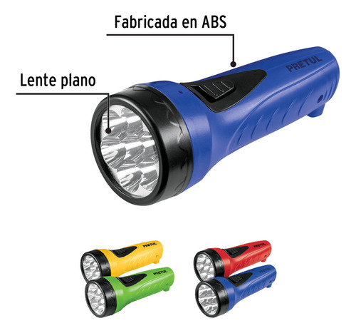 Linterna Recargable De Led 30 Lm A Granel Pretul 24039 Colores