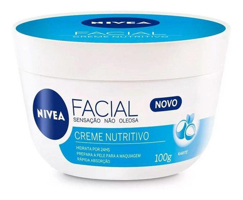 Creme Facial Nutritivo Nivea para todos os tipos de pele de 100g 30+ anos