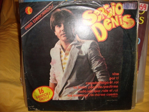 Vinilo Sergio Denis 16 Grandes Exitos Para Enamorados M3