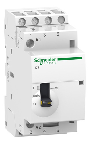 Contactor Modular Ict 4na 25a Bipolar 4x25 220v Schneider