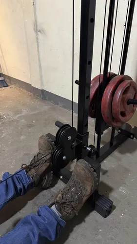Mono Cross De Parede Anilhas Strong Machine + Barra Brinde