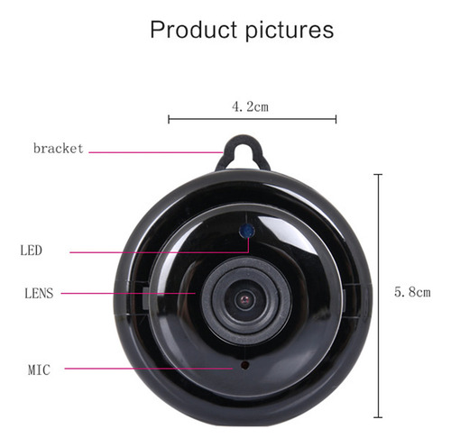 Cámara V380 Pro Wifi Hd, Bidireccional, Visión Nocturna Y Se