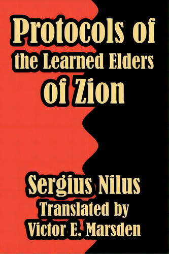 Protocols Of The Learned Elders Of Zion, De Nilus, Serg'iei. Editorial Athena Pr Pub Co, Tapa Blanda En Inglés