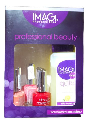 Pack De Esmaltes De Uñas Semipermanente Ibd + Quita Esmalte 