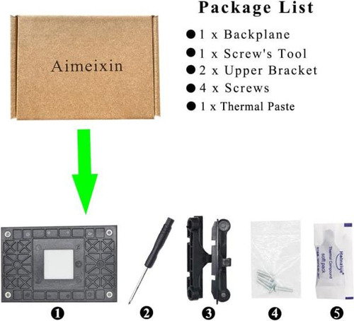 Aimeixin Am4 Soporte Para Disipador De Calor De Cpu, Soporte