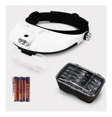 Gafas Lupa Visera Luz Led Recargable