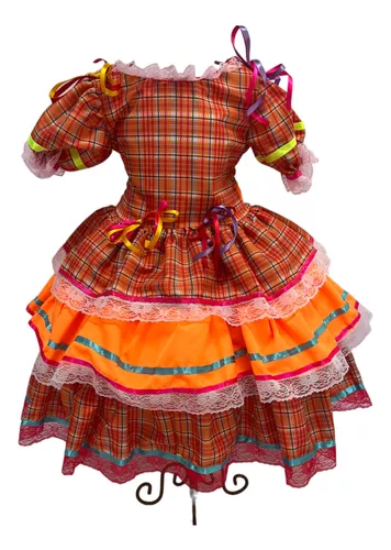 Vestido Xadrez Infantil Quadriculado