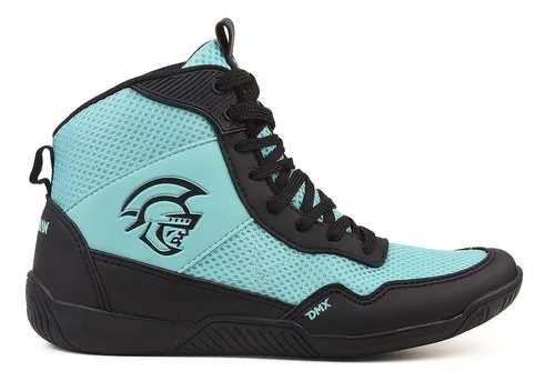 Tênis Pretorian Cano Alto Dmx V3 Preto E Azul Tiffany 38