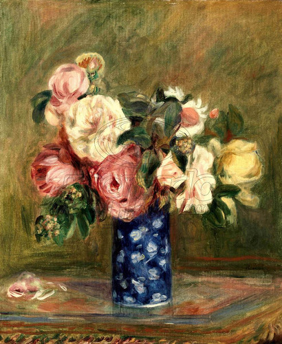 Lienzo Canvas Arte Impresionismo Renoir Florero 4 171x140