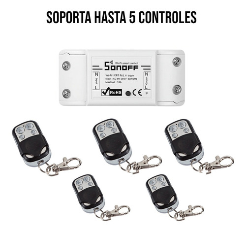 Imagen 8 de 9 de Sonoff Rf Switch Wifi + Control Remoto Inteligente
