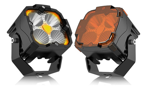 Zz Par Faros Cuadrada Led Superpotente 100w Tipo Baja 3 Inch