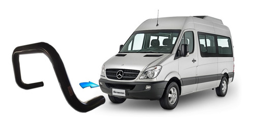 Parachoque De Impulsão Preto Mercedes Sprinter 2017 Acima