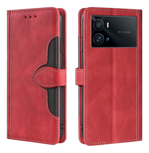 Funda De Poliuretano Stitching Skin Feel Para Vivo Iqoo 9 Pr