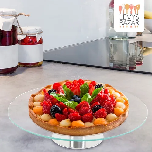 Plato giratorio vidrio sale