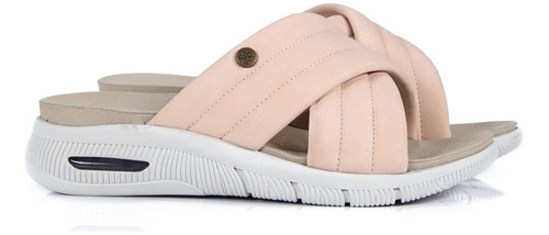 Sandalias Platafoma Mujer Cuero Cruzada Liviana Mirka