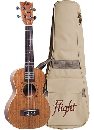Ukelele Concierto Con Funda Flight Duc323 # Color Natural