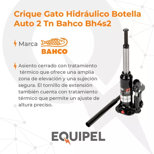 Crique Gato Hidráulico Bahco Bh12000 2tn Perfil Bajo 7cm