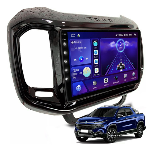 Central Multimidia Genko 9 Polegadas Fiat Toro Carplay Gps