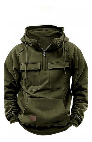 Sudadera Casual De Manga Larga Con Capucha Para Hombre
