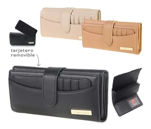 Billetera Mujer Importada Original 100 Pu Fichero Tarjetero