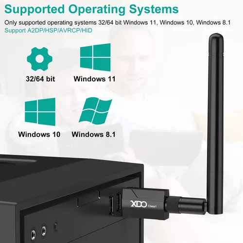  Adaptador Bluetooth 5.3 de largo alcance para PC USB