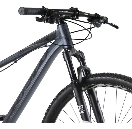 Bicicleta Aro 29 Krw Alum 27vel Shimano Acera Hid Trava Kr10 Cor Grafite/preto