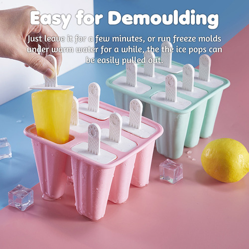 . Ice Pop S De Silicona Reutilizable Con Bastones Para