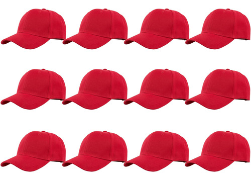 Gorra De Baseball Gelante Talla Única 12uds/red