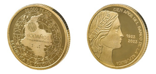 Moneda 20000 Conmemorativa 100 Años Banco De La Republica