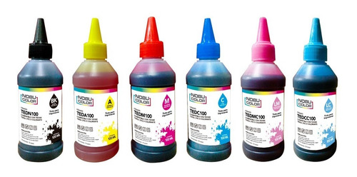 Set Botella Tinta Dye - Colorante 100 Ml. Epsn 6 Colores