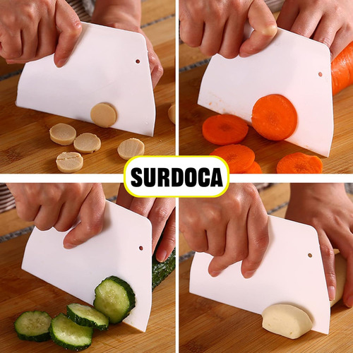 Raspador De Masa Duro Para Banco, 3 Piezas, Sin Bpa, Cortado