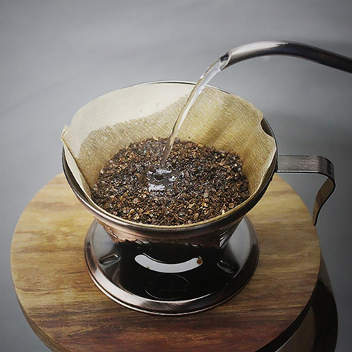 Titular De De Reemplazo Cafetera Reutilizable Acero Bronce