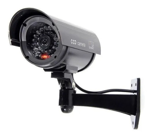 Camara Falsa De Seguridad Cctv Con Luz Led Intermitente