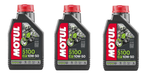 Aceite Semisintetico Motul 5100 10w50 Pulsar Motos 3 Litros 