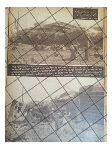Afiche Retro Accidente Ferroviario El Cazadero, Qro 1944