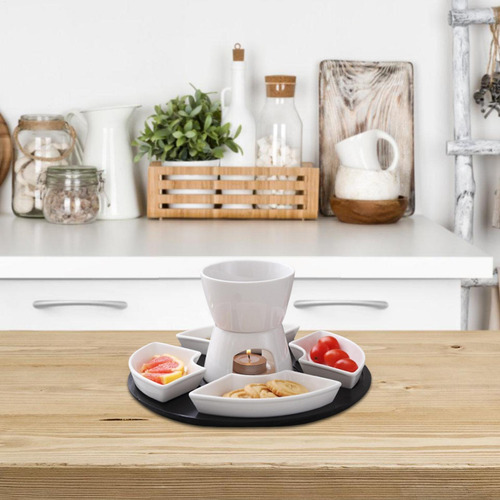 Conjunto De Panelas De Fondue De Chocolate Tea Light, Kit De