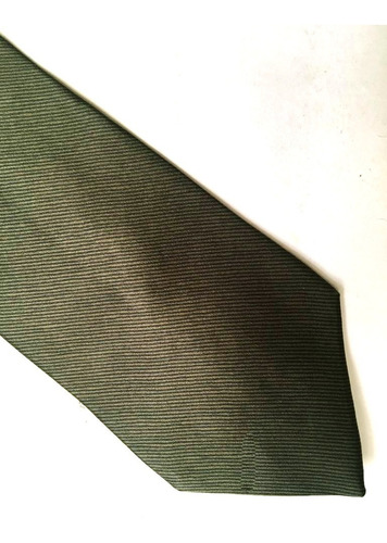 Van Heusen Corbata Satín A Rayas Verde Oscuro