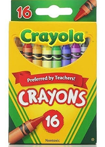 Set 6 Cajas De 16 Crayones C/u Crayola Colores Surtidos