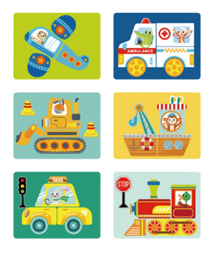 Imagen 4 de 5 de Juego Magnetic Box-transportes Puzzle