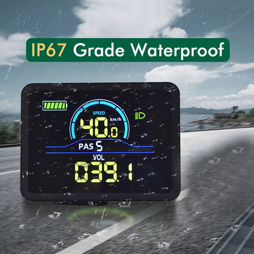 // Medidor De Pantalla Lcd Para Bicicleta Eléctrica H7p5c,