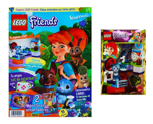 Lego Friends Revista + Bolsita De Regalo