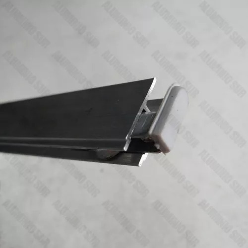 Kit Para Vitrina Aluminio Natural 3mts (+4 Rodamientos)