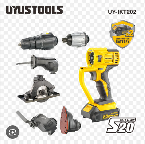 Taladro Multiusos Inalámbrico 6 En 1 De 20v Uyustools Uy-ikt
